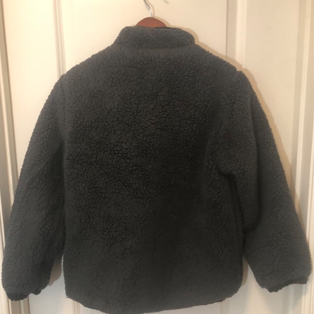 Swiss Alps Boys Reversable Full Zip Winter Coat x Fleece Jacket Size  M (10-12) - Picture 2 of 13